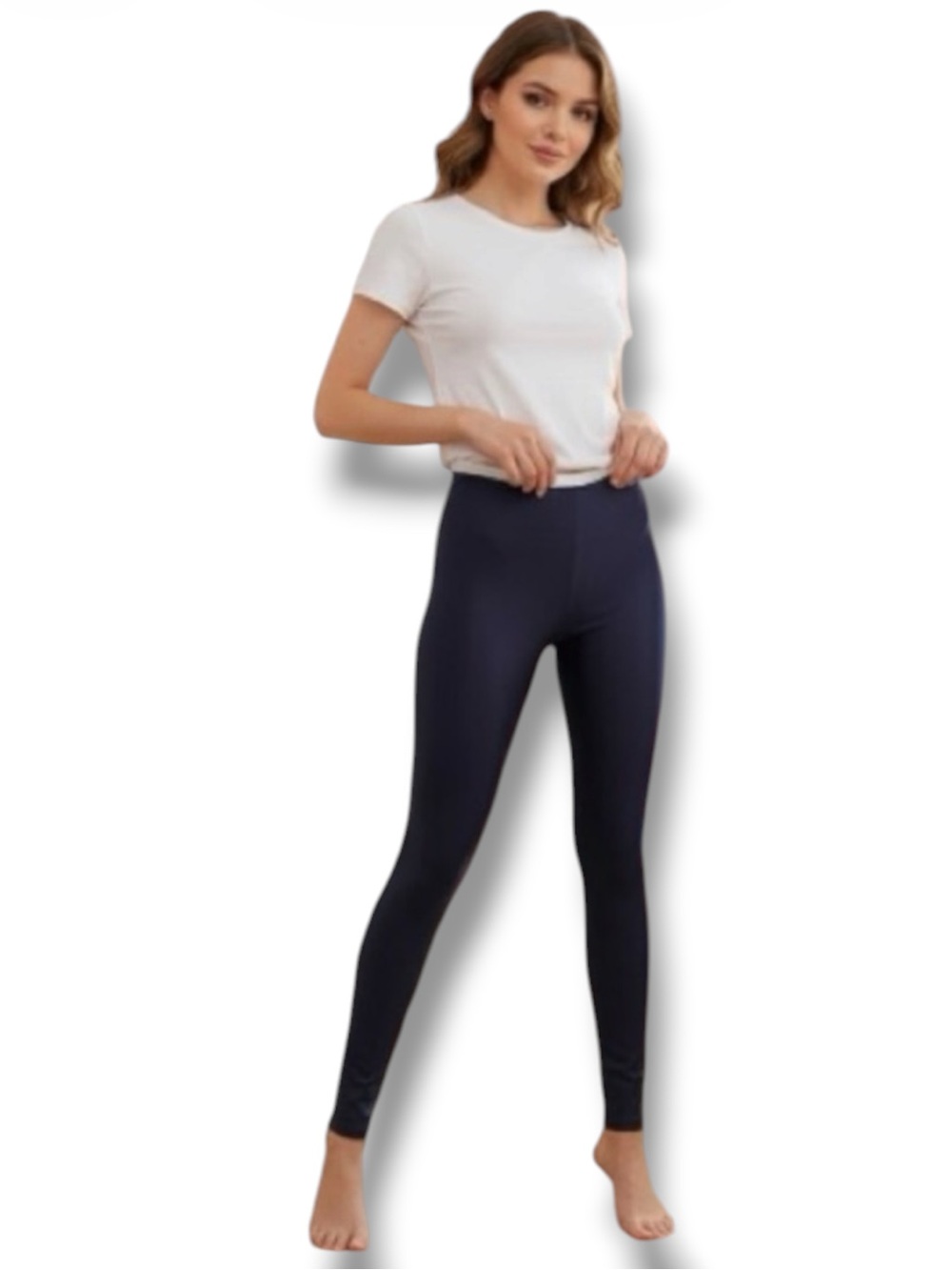 Stella Luce Black Tummy Tucking Activewear Leggings Size M EUC